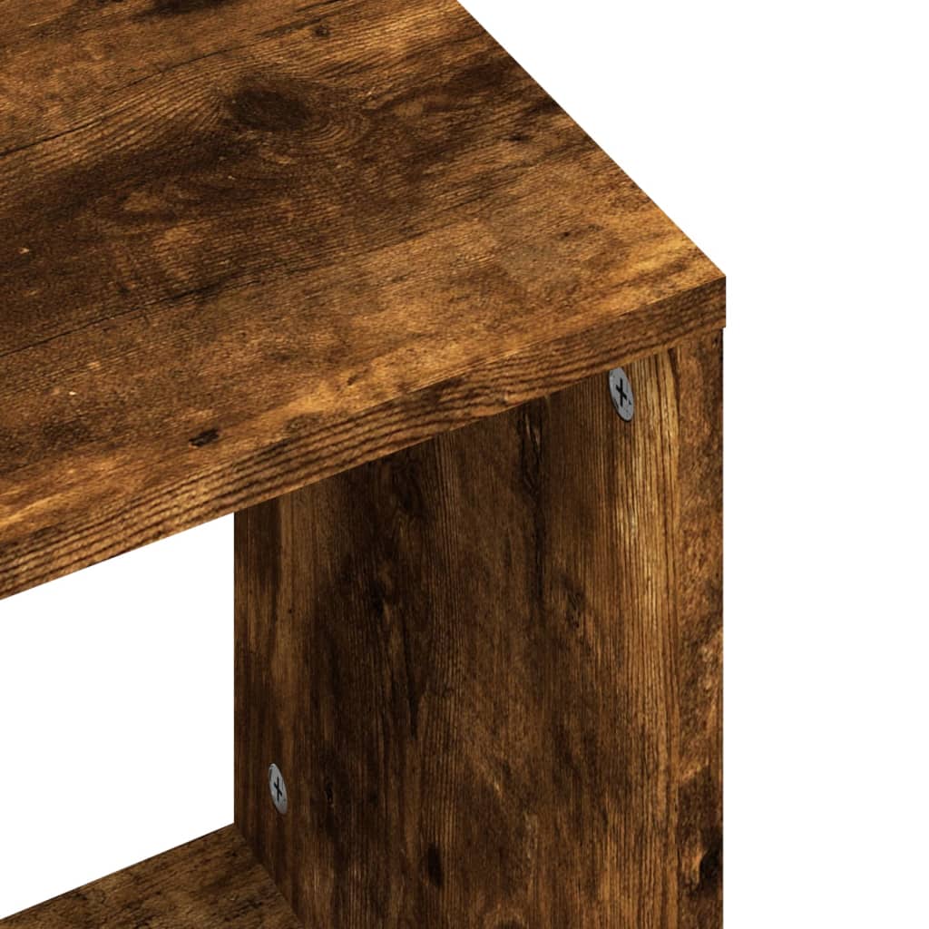 Nesting Coffee Tables 2 pcs Smoked Oak Engineered Wood - Bargainia.com - 