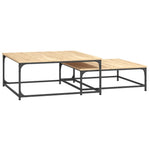 Nesting Coffee Tables 2 pcs Sonoma Oak Engineered Wood - Bargainia.com - 