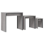 Nesting Coffee Tables 3 pcs Grey Sonoma Engineered Wood - Bargainia.com - 