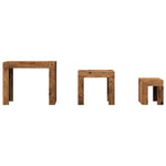 Nesting Coffee Tables 3 pcs Old Wood Engineered Wood - Bargainia.com - 