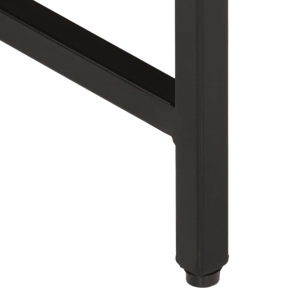 Nesting Coffee Tables 3 pcs Solid Rough Mango Wood and Iron - Bargainia.com - 8721012160897 - 372732