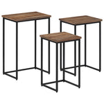 Nesting Coffee Tables 3 pcs Solid Wood Teak - Bargainia.com - 