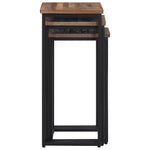 Nesting Coffee Tables 3 pcs Solid Wood Teak - Bargainia.com - 