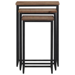 Nesting Coffee Tables 3 pcs Solid Wood Teak - Bargainia.com - 