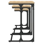 Nesting Coffee Tables 3 pcs Sonoma Oak Engineered Wood - Bargainia.com - 