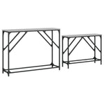 Nesting Console Tables 2 pcs Grey Sonoma Engineered Wood - Bargainia.com - 