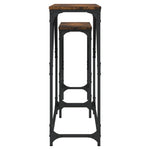 Nesting Console Tables 2 pcs Smoked Oak Engineered Wood - Bargainia.com - 