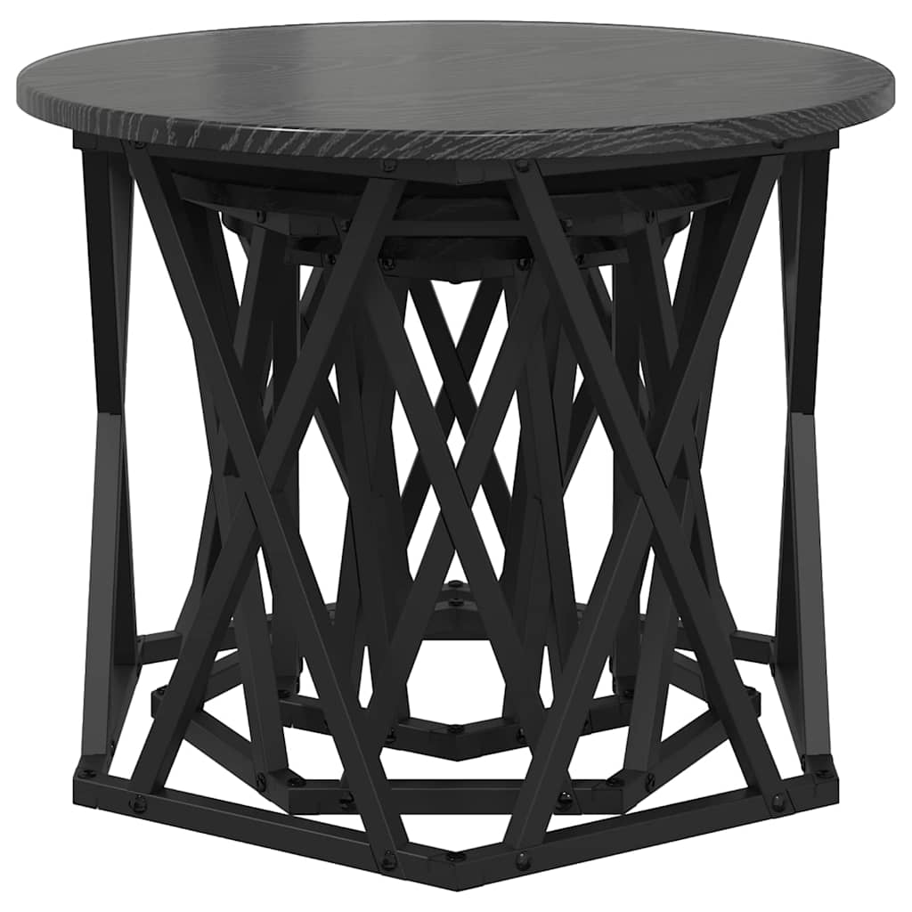 Nesting Side Table 3 pcs Black oak 53 x 53 x 40 cm - Bargainia.com - 