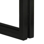 Nesting Table 3 pcs Brown and black Solid rough mango wood - Bargainia.com - 