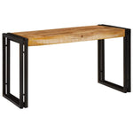 Nesting Table 3 pcs Solid rough mango wood and a metal - Bargainia.com - 