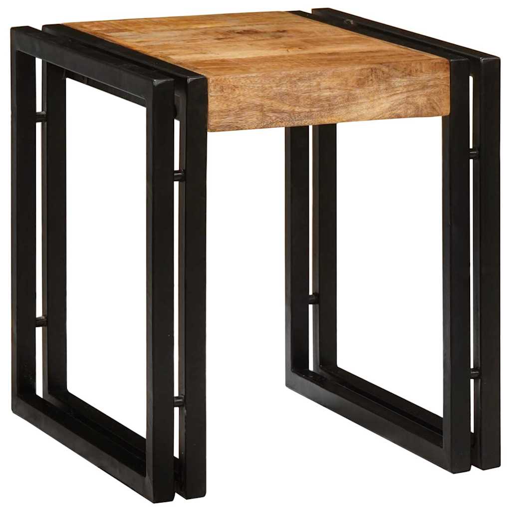 Nesting Table 3 pcs Solid rough mango wood and a metal - Bargainia.com - 