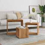 Nesting Tables 3 pcs Artisan Oak Engineered Wood - Bargainia.com - 