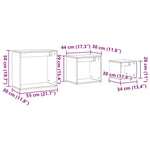 Nesting Tables 3 pcs Artisan Oak Engineered Wood - Bargainia.com - 