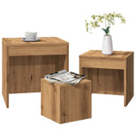 Nesting Tables 3 pcs Artisan Oak Engineered Wood - Bargainia.com - 