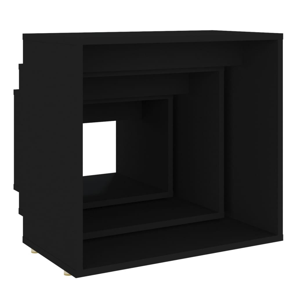 Nesting Tables 3 pcs Black Engineered Wood - Bargainia.com - 8720286611159 - 808577
