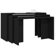 Nesting Tables 3 pcs Black Engineered Wood - Bargainia.com - 8721158574138 - 858534
