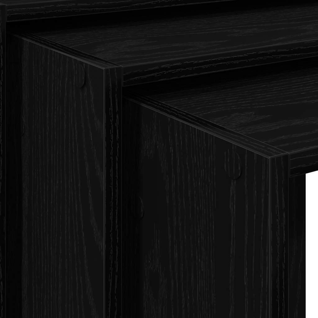 Nesting Tables 3 pcs Black Engineered Wood - Bargainia.com - 8721158574138 - 858534