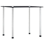 Nesting Tables 3 pcs Black Tempered Glass - Bargainia.com - 