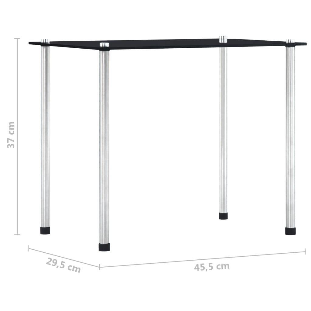 Nesting Tables 3 pcs Black Tempered Glass - Bargainia.com - 