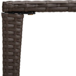 Nesting Tables 3 pcs Brown Poly Rattan - Bargainia.com - 