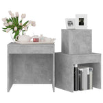Nesting Tables 3 pcs Concrete Grey Engineered Wood - Bargainia.com - 