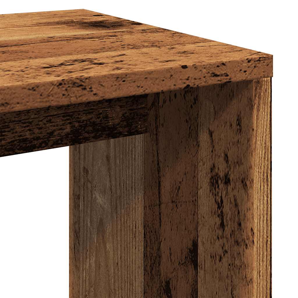 Nesting Tables 3 pcs Old Wood Engineered Wood - Bargainia.com - 