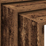 Nesting Tables 3 pcs Old Wood Engineered Wood - Bargainia.com - 