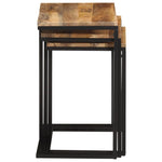 Nesting Tables 3 pcs Solid Wood Acacia - Bargainia.com - 
