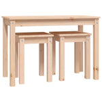 Nesting Tables 3 pcs Solid Wood Pine - Bargainia.com - 