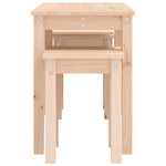 Nesting Tables 3 pcs Solid Wood Pine - Bargainia.com - 