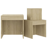 Nesting Tables 3 pcs Sonoma Oak Engineered Wood - Bargainia.com - 