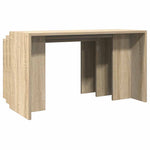 Nesting Tables 3 pcs Sonoma Oak Engineered Wood - Bargainia.com - 