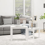 Nesting Tables 3 pcs White Engineered Wood - Bargainia.com - 