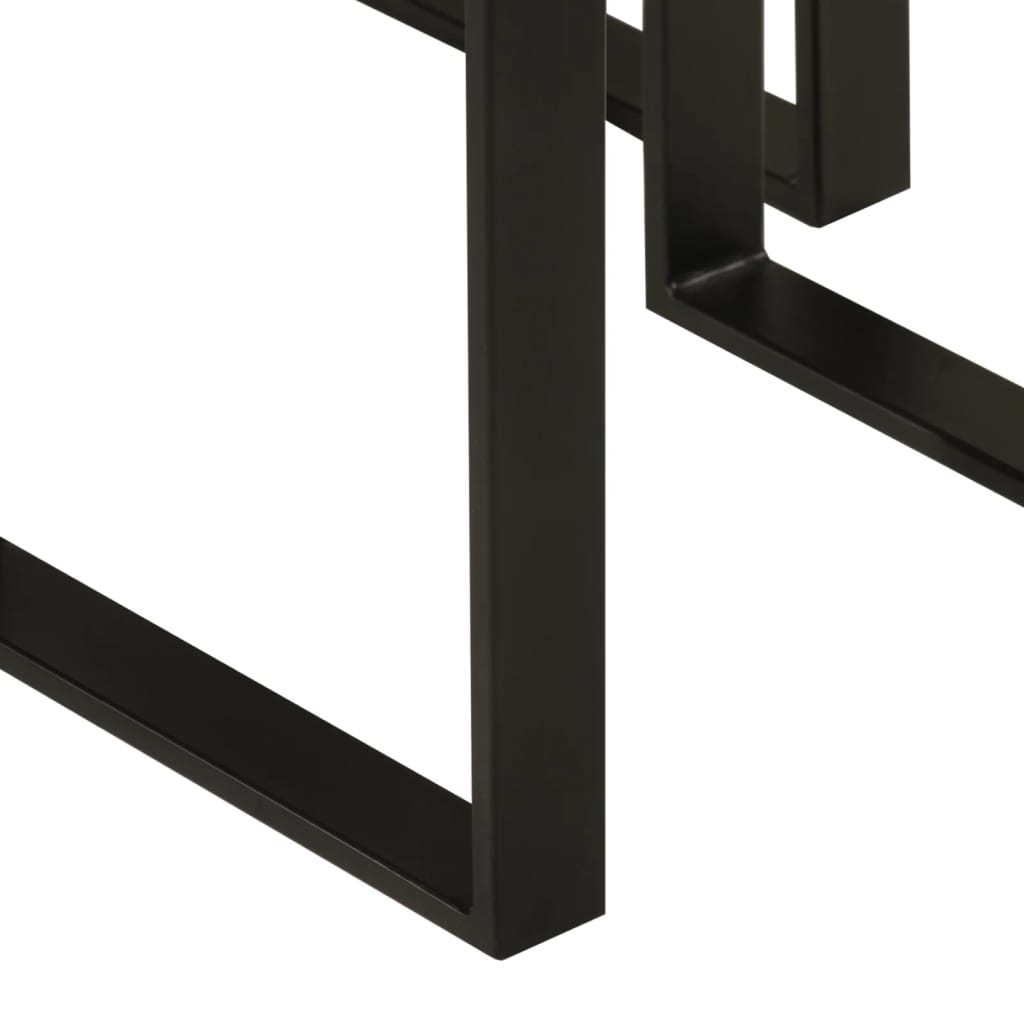 Nesting Tables 3 pcs with Live Edge Solid Wood Acacia - Bargainia.com - 