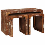 Nesting Tables Solid reclaimed wood - Bargainia.com - 