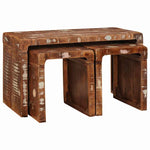 Nesting Tables Solid reclaimed wood - Bargainia.com - 