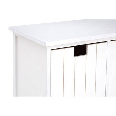 New England White Storage Bench with 4 Drawers - Bargainia.com - 5018705344959