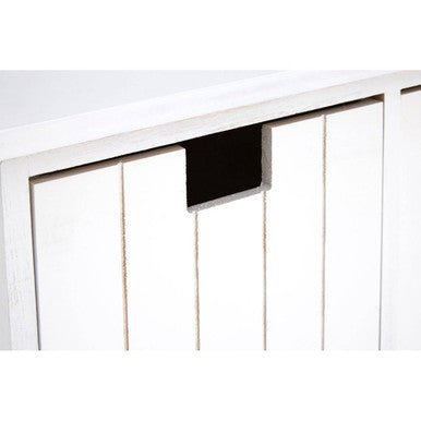 New England White Storage Bench with 4 Drawers - Bargainia.com - 5018705344959