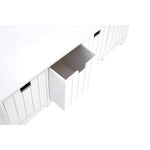 New England White Storage Bench with 4 Drawers - Bargainia.com - 5018705344959