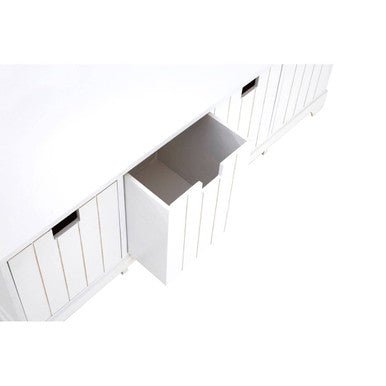 New England White Storage Bench with 4 Drawers - Bargainia.com - 5018705344959
