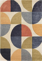Newport Geometric Rug – Bold Multicolour Design - Bargainia.com - 