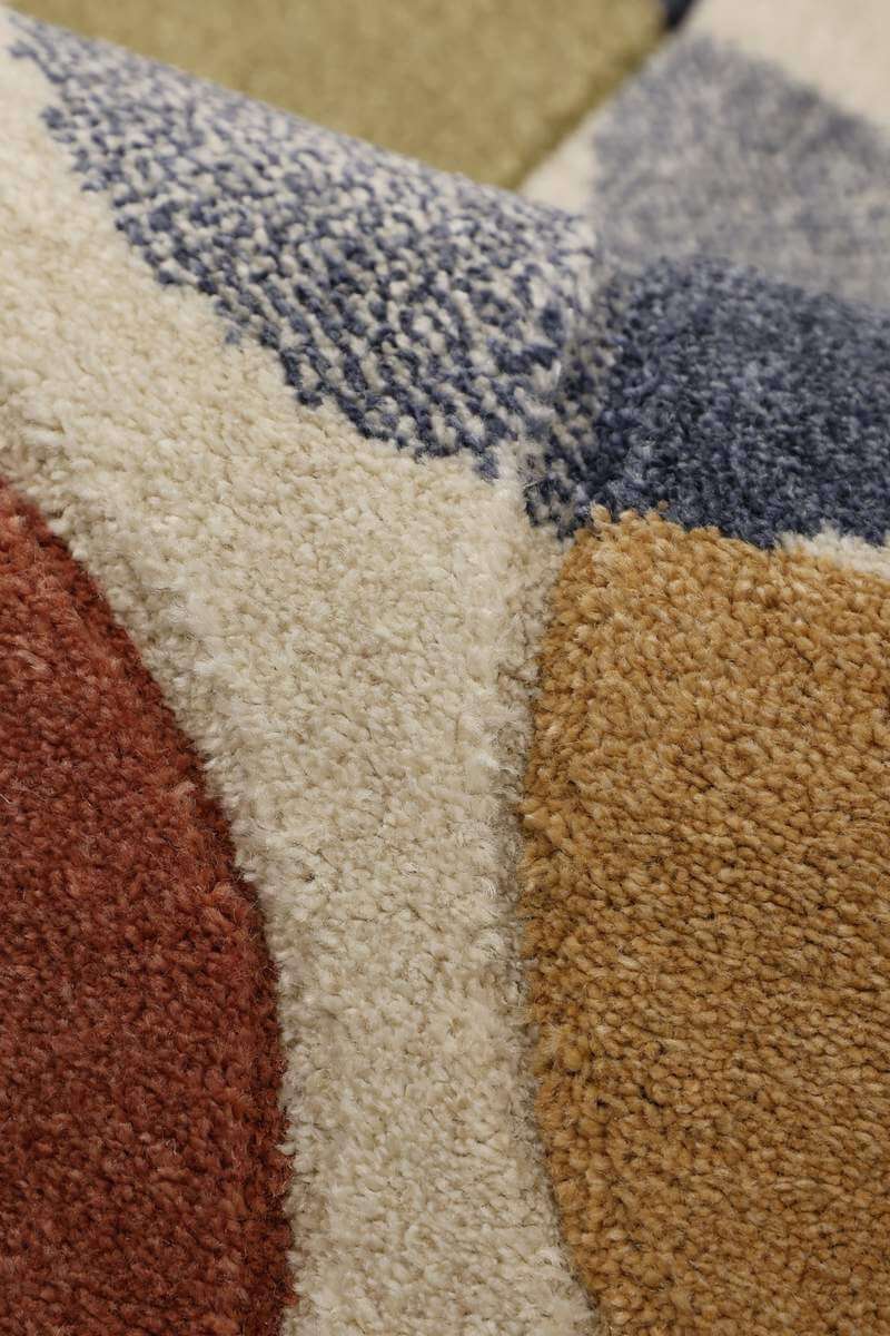 Newport Geometric Rug – Bold Multicolour Design - Bargainia.com - 5053095276725 - C2076A 9F458 080/150