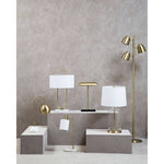 Newton Brass Finish Floor Lamp - Bargainia.com - 5018705956046
