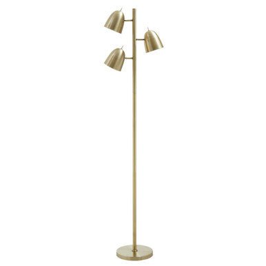 Newton Brass Finish Floor Lamp - Bargainia.com - 5018705956046