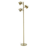 Newton Brass Finish Floor Lamp - Bargainia.com - 5018705956046