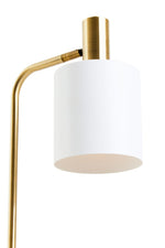 Newton White Marble and Gold Floor Lamp - Bargainia.com - 5018705975351