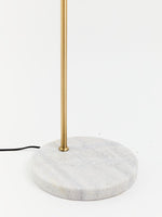 Newton White Marble and Gold Floor Lamp - Bargainia.com - 5018705975351