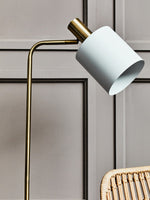 Newton White Marble and Gold Floor Lamp - Bargainia.com - 5018705975351