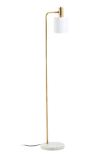 Newton White Marble and Gold Floor Lamp - Bargainia.com - 5018705975351