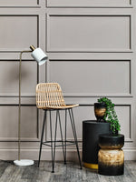 Newton White Marble and Gold Floor Lamp - Bargainia.com - 5018705975351